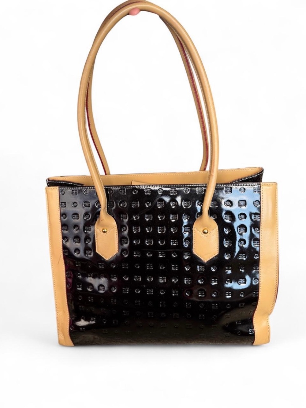 Arcadia Women’s Genuine Patent Leather Tote Bag Shoulder Purse Made in Italy - Picture 3 of 16